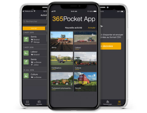 365Pocket, l’application qui numé­rise le car­net de l’exploitation agri­cole sur smart­phone, pour une pre­mière expé­rience dans l’agriculture connectée.