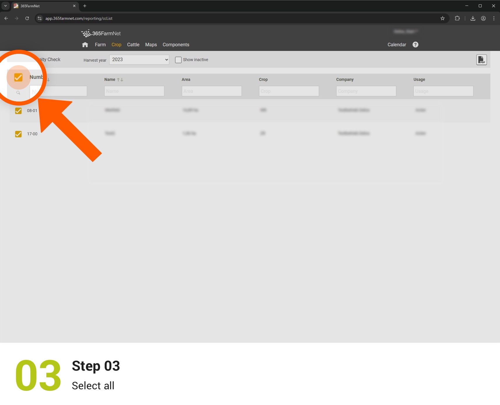Export CC certificates (plant protection)
