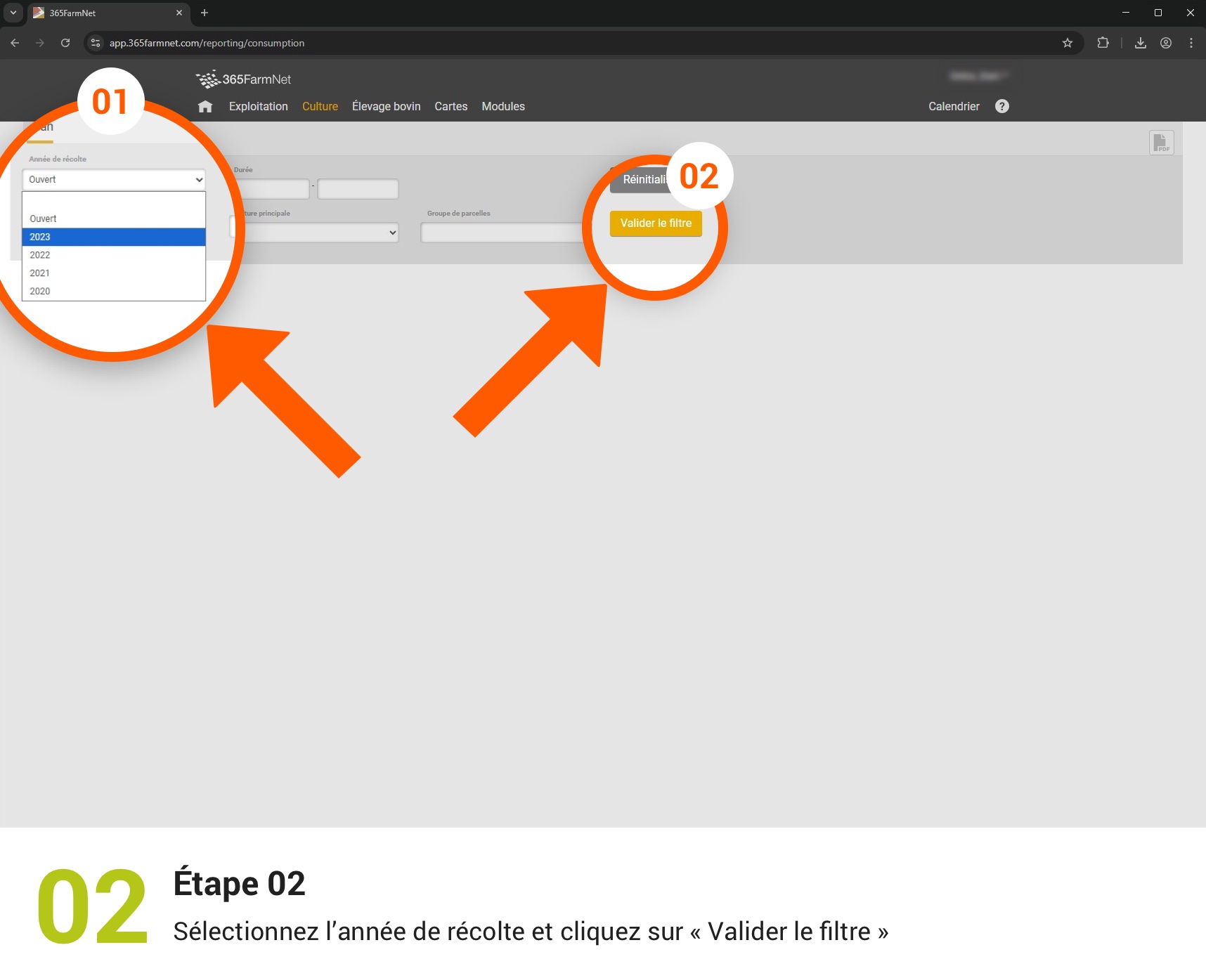 Exporter le bilan des ressources utilisées