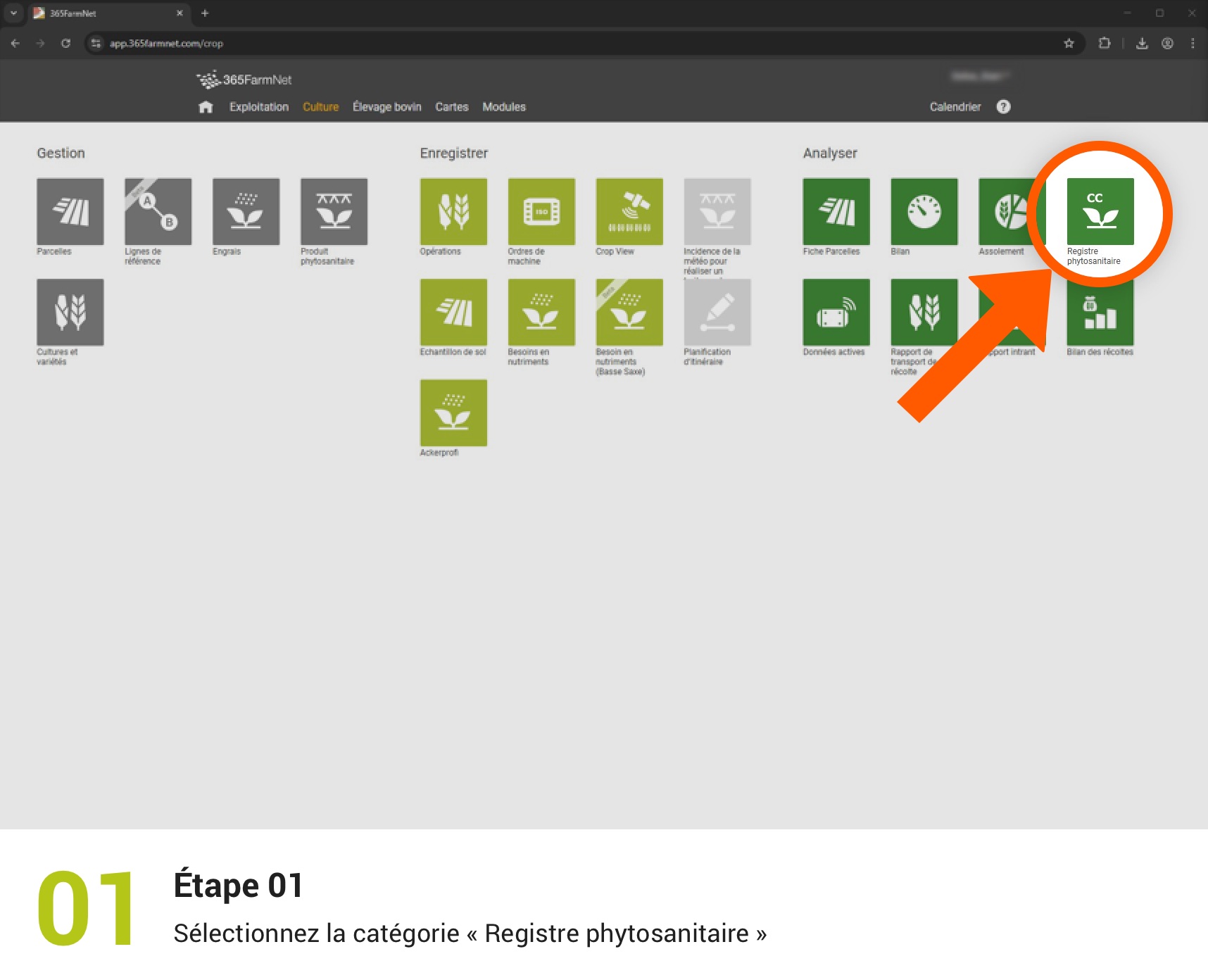 Exporter les registres phytosanitaires